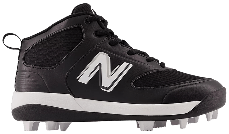 New Balance 3000v6 Big Kid Rubber Molded Black White
