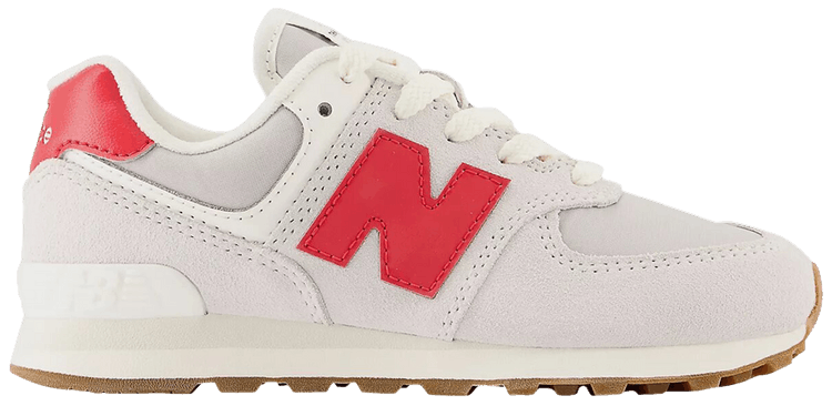 New Balance 574 Little Kid Wide Nimbus Cloud True Red
