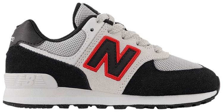 New Balance 574 Little Kid Wide Black Nimbus Cloud Red