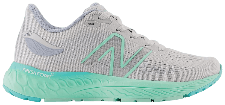 New Balance Fresh Foam X 880v12 Little Kid Wide Light Aluminum Bright Mint