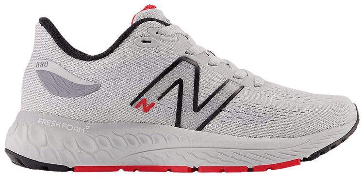 New Balance Fresh Foam X 880v12 Little Kid X Wide Light Aluminum True Red