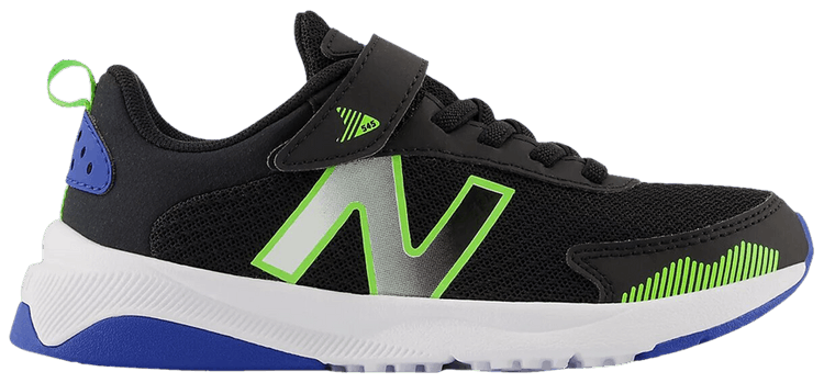 New Balance 545 Bungee Lace Little Kid Wide Black Pixel Green