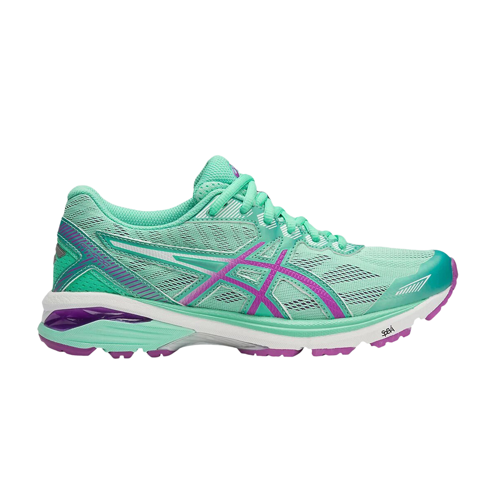 Pre-owned Asics Wmns Gt 1000 5 Wide 'mint Orchid' In Green