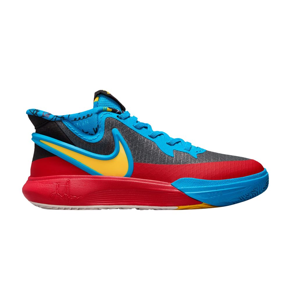 Pre-owned Nike Kyrie 8 Go Se Ps 'black Blue Tour Yellow' | Multi-color | Kid's Size 3