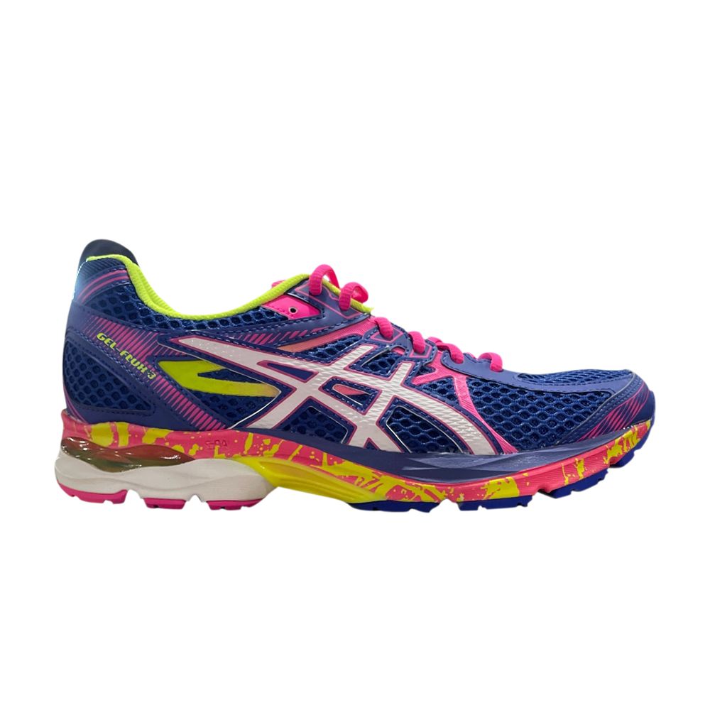 Pre-owned Asics Wmns Gel Flux 3 'surf The Web Flash Yellow' In Blue