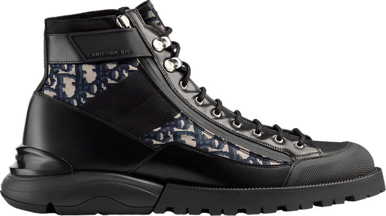 Dior Combat Boot 'Dior Oblique - Black'