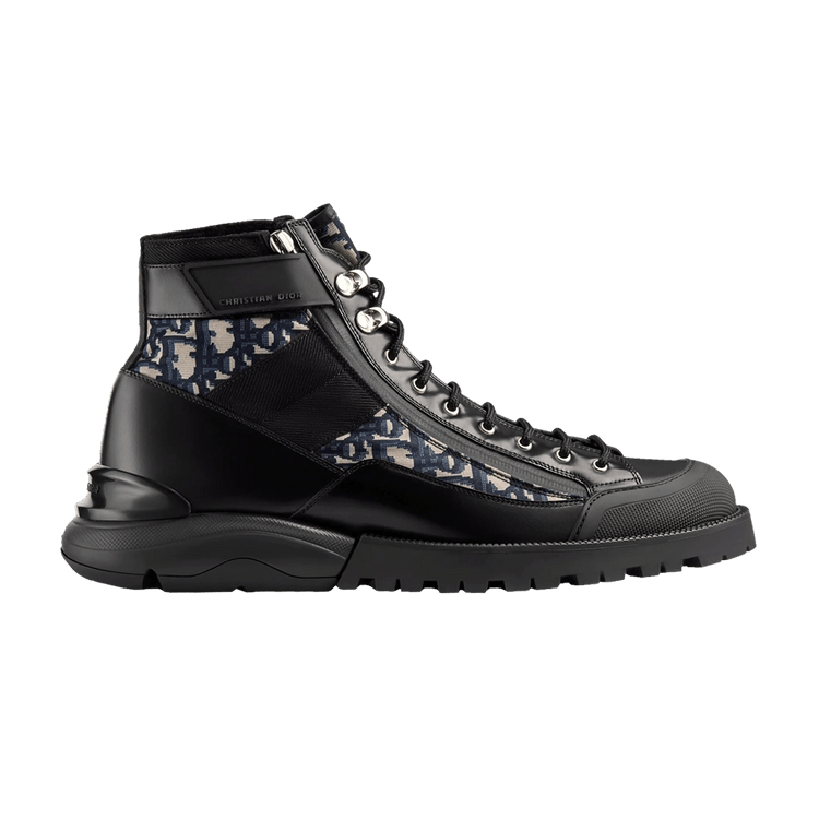 Buy Dior Combat Boot Dior Oblique Black 3BO219YOF H169 GOAT UK
