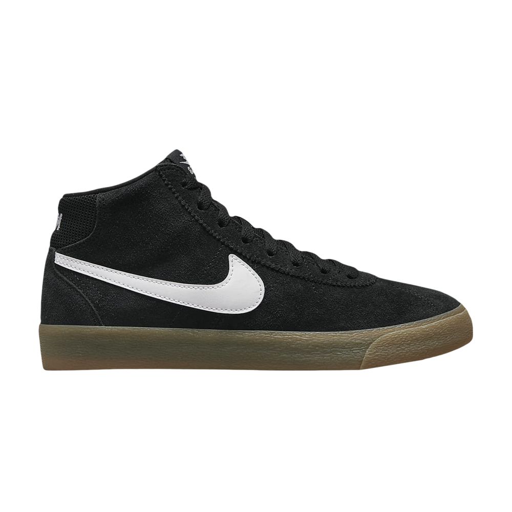 Pre-owned Nike Wmns Bruin High Sb 'black White Gum'