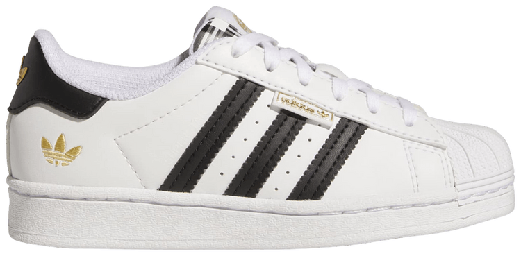 Adidas Superstar Little Kid Graphic Pop   White Black