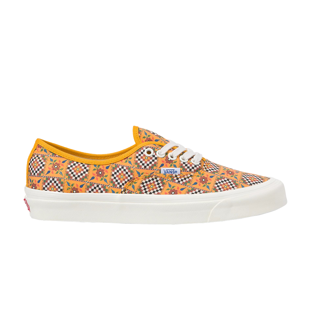 Pre-owned Vans Authentic 44 Dx 'anaheim Factory - Tile Checkerboard' In Orange