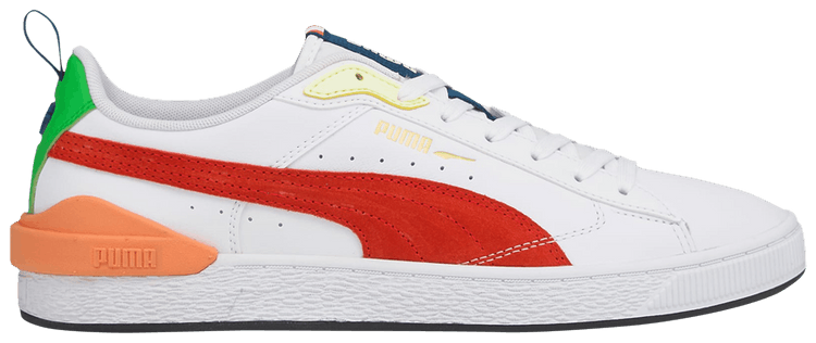 Puma Suede Bloc White Cherry Tomato