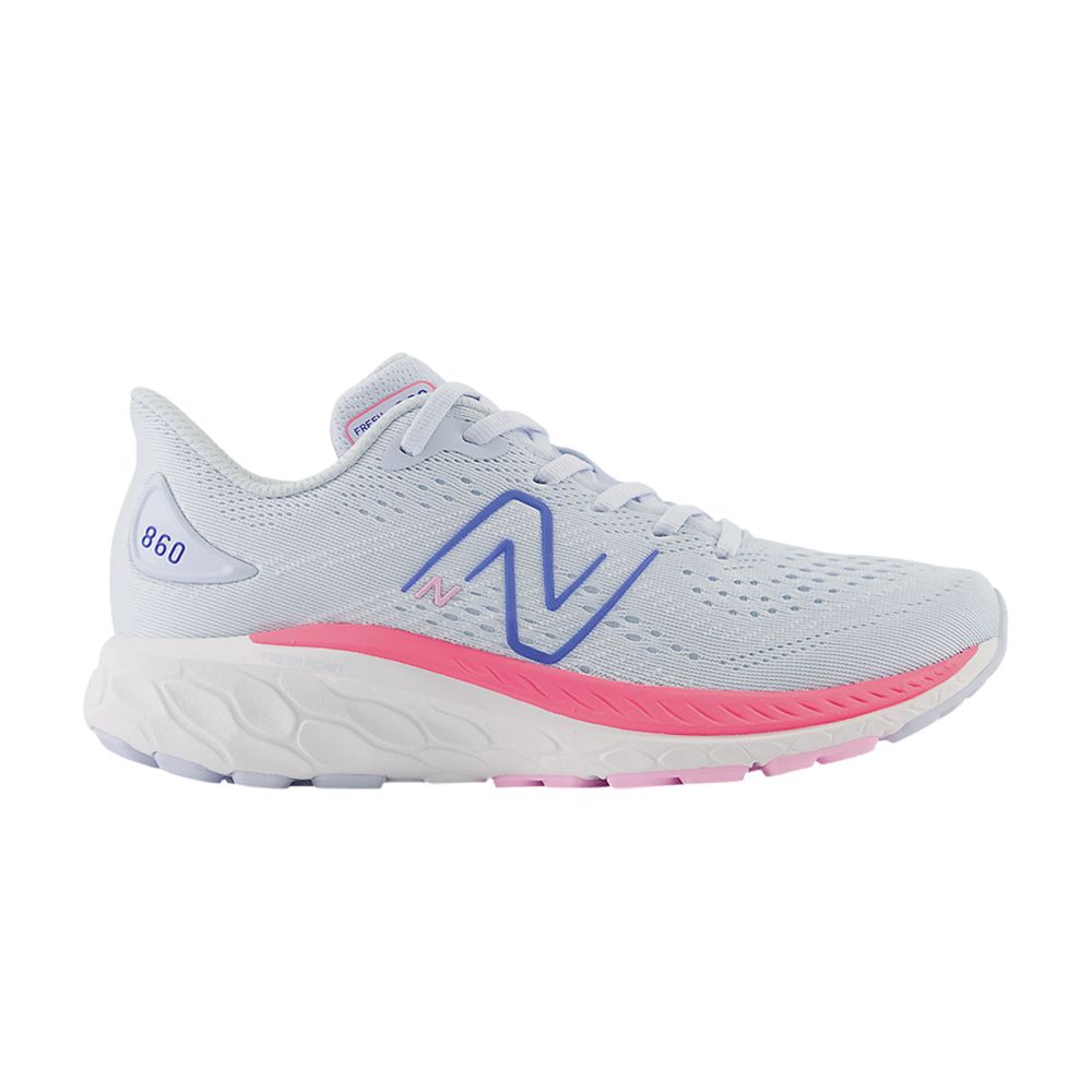 Pre-owned New Balance Fresh Foam X 860v13 Big Kid Wide 'moon Dust Neon Pink' | Grey | Kid's Size 7 In Gray