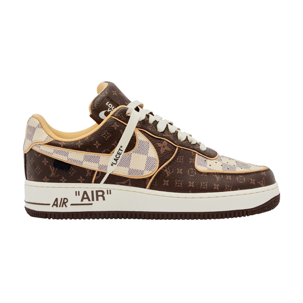 Nike Louis Vuitton x Air Force 1 Low 'Monogram Damier' Pilot Case | Brown | Men's Size 8.5 - LV-x-AF1-MONOGRAM-DAMIER
