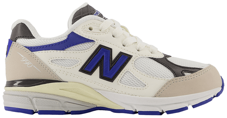 New Balance Teddy Santis x 990v3 Little Kid White Blue