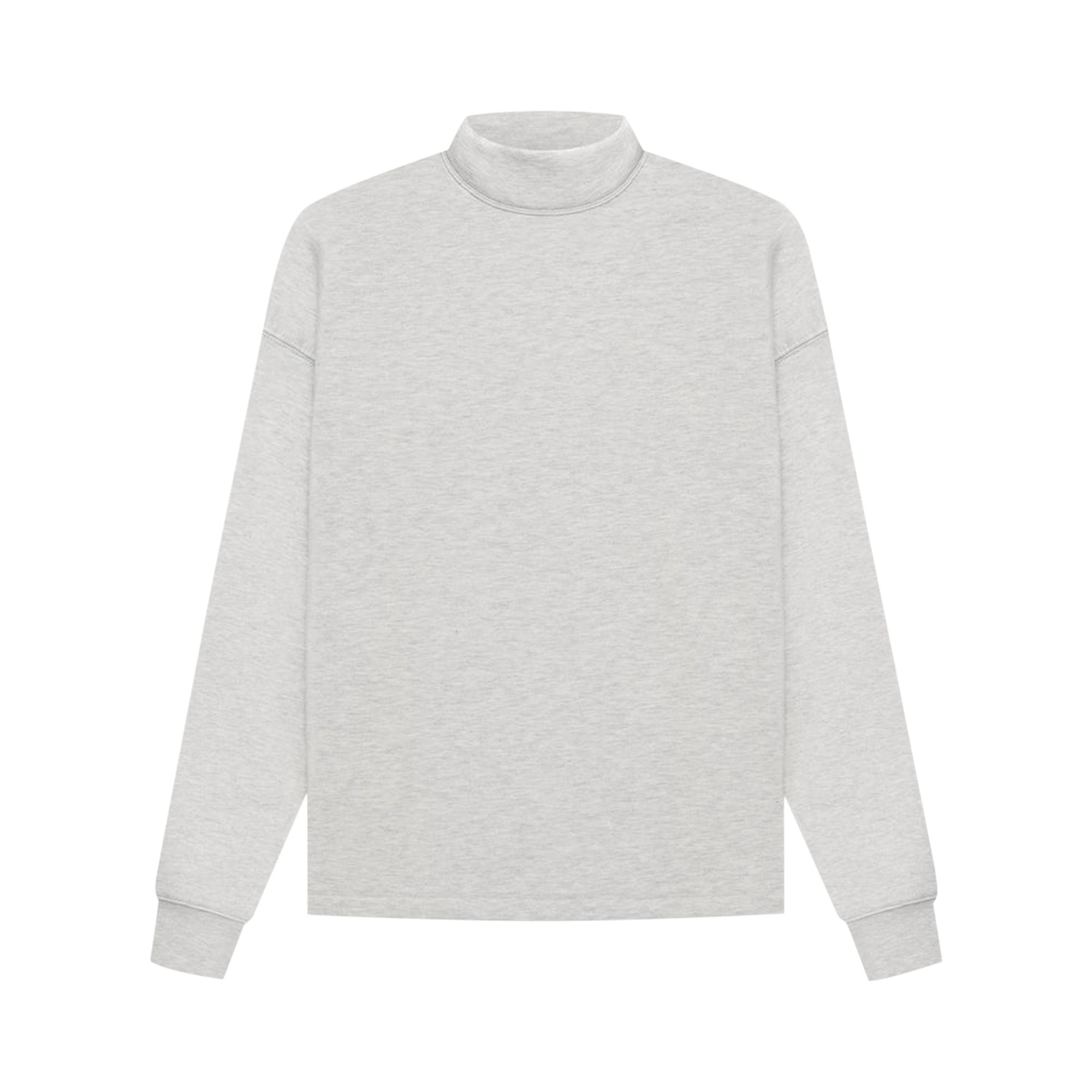Fear of God Essentials Relaxed Mockneck 'Light Oatmeal' | Grey | Men's Size L