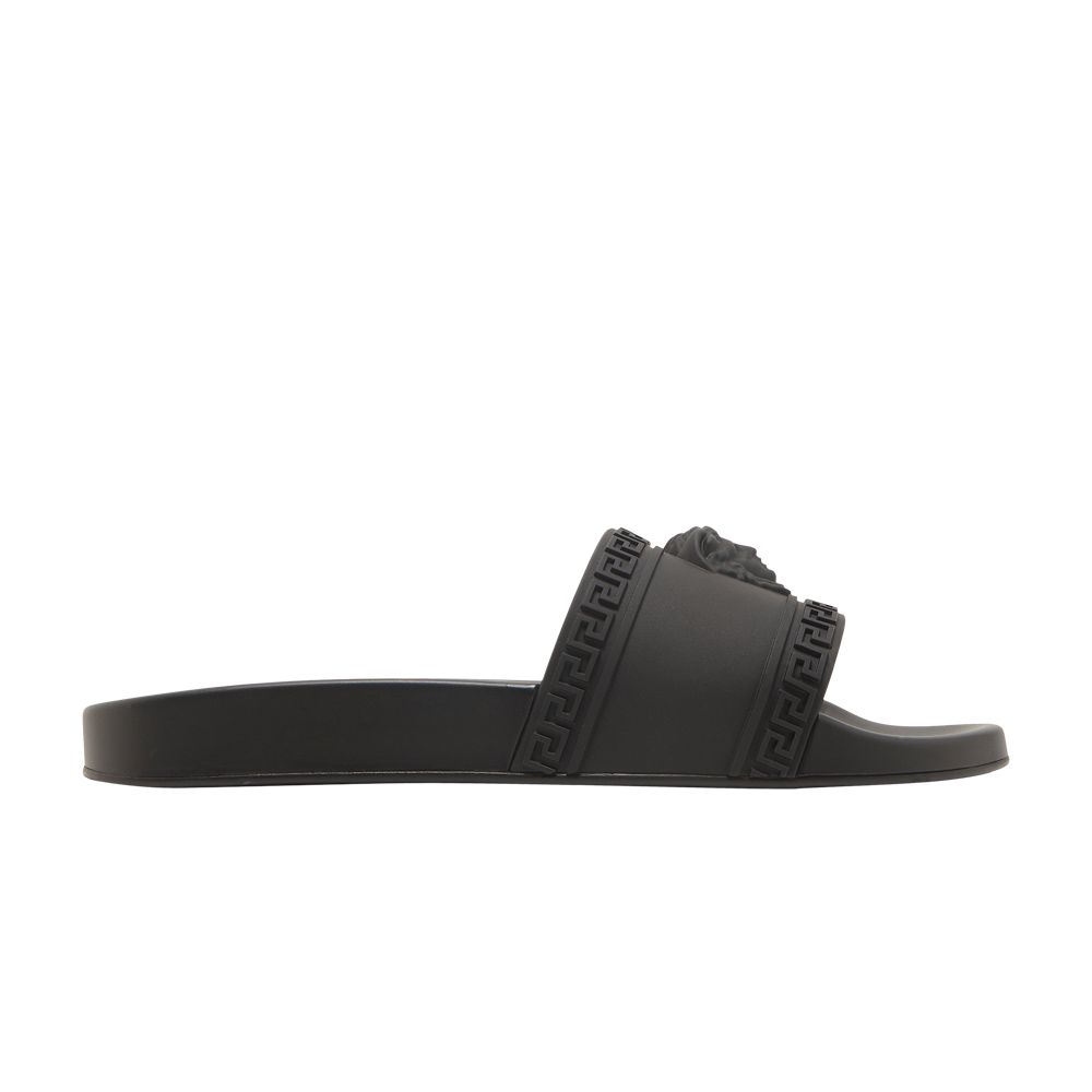 Pre-owned Versace Palazzo Medusa Pool Slide 'black' | Men's Size 40