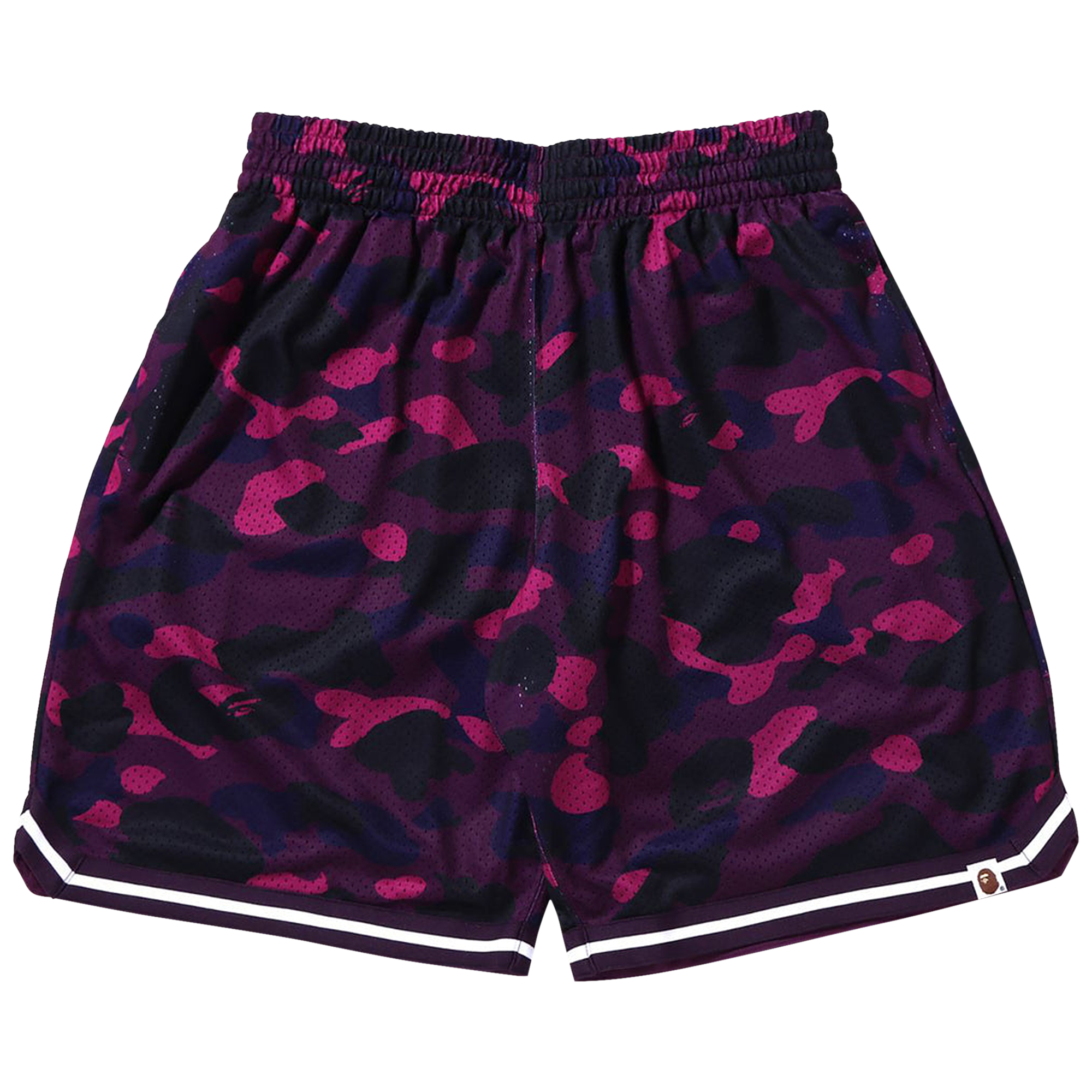 Pre-owned Bape Color Camo Wide Fit Basketball Shorts 'purple'