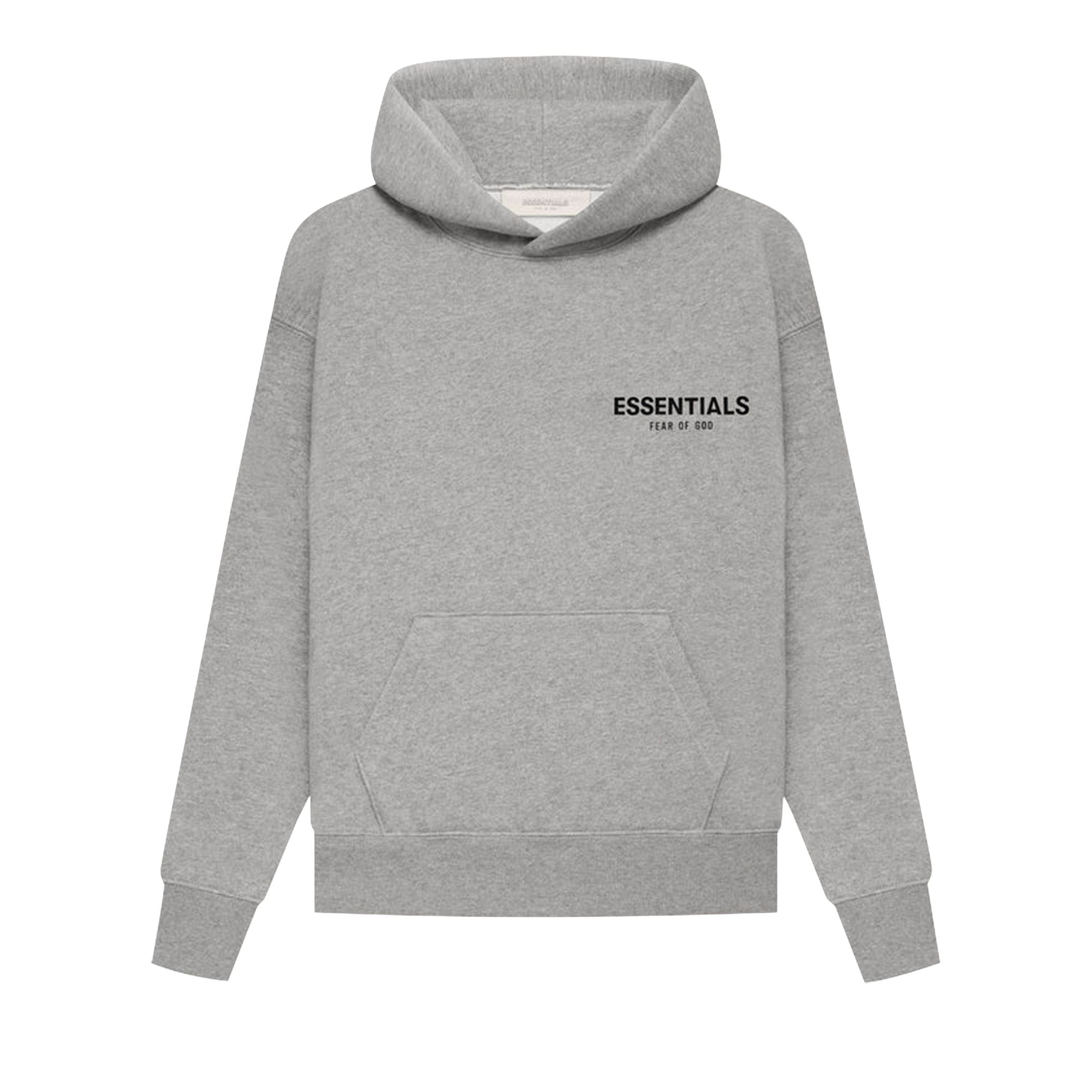 Fear of God Essentials Kids Hoodie 'Dark Oatmeal' | Grey | Kid's Size 8
