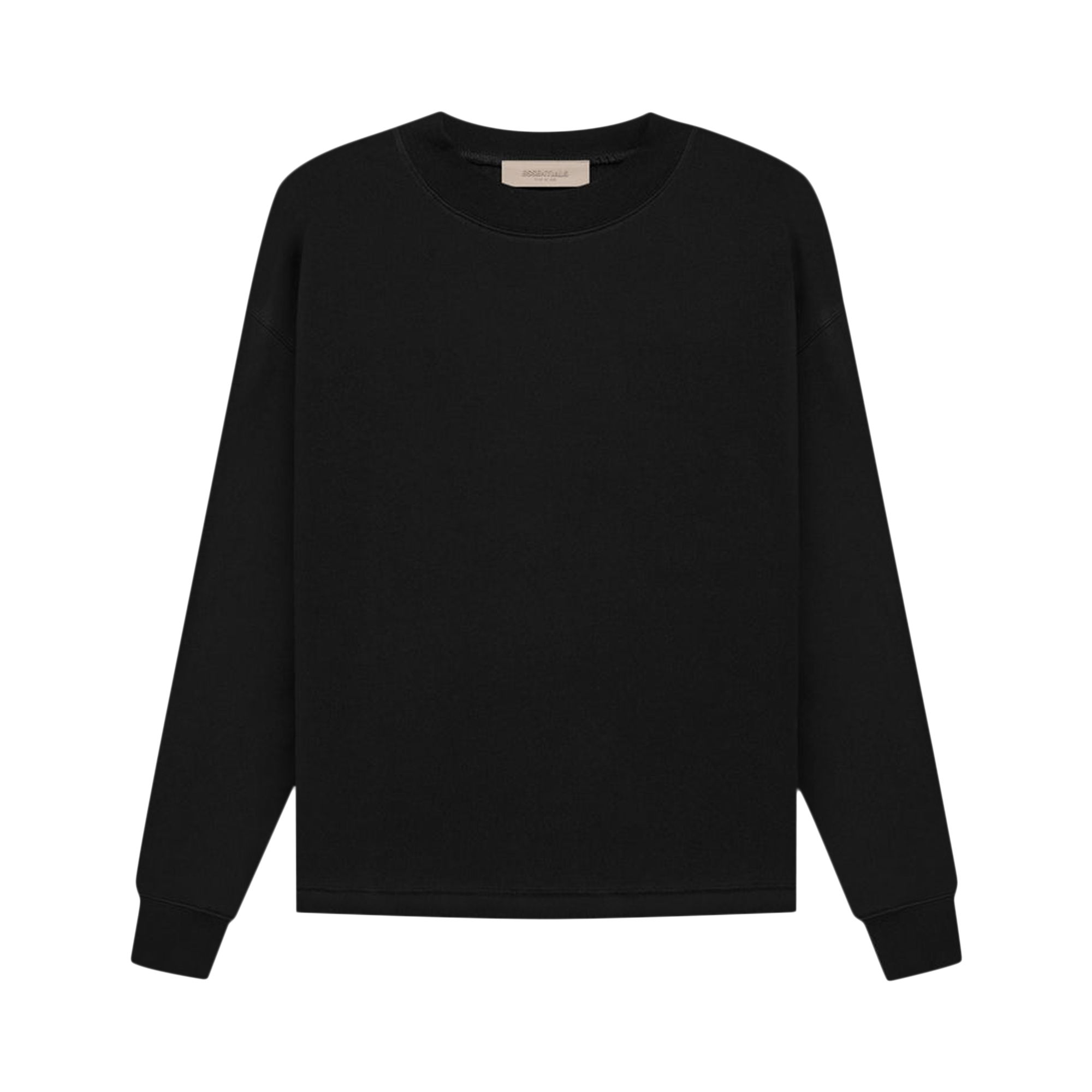 Fear of God Essentials Relaxed Crewneck 'Stretch Limo' | Black | Men's Size S