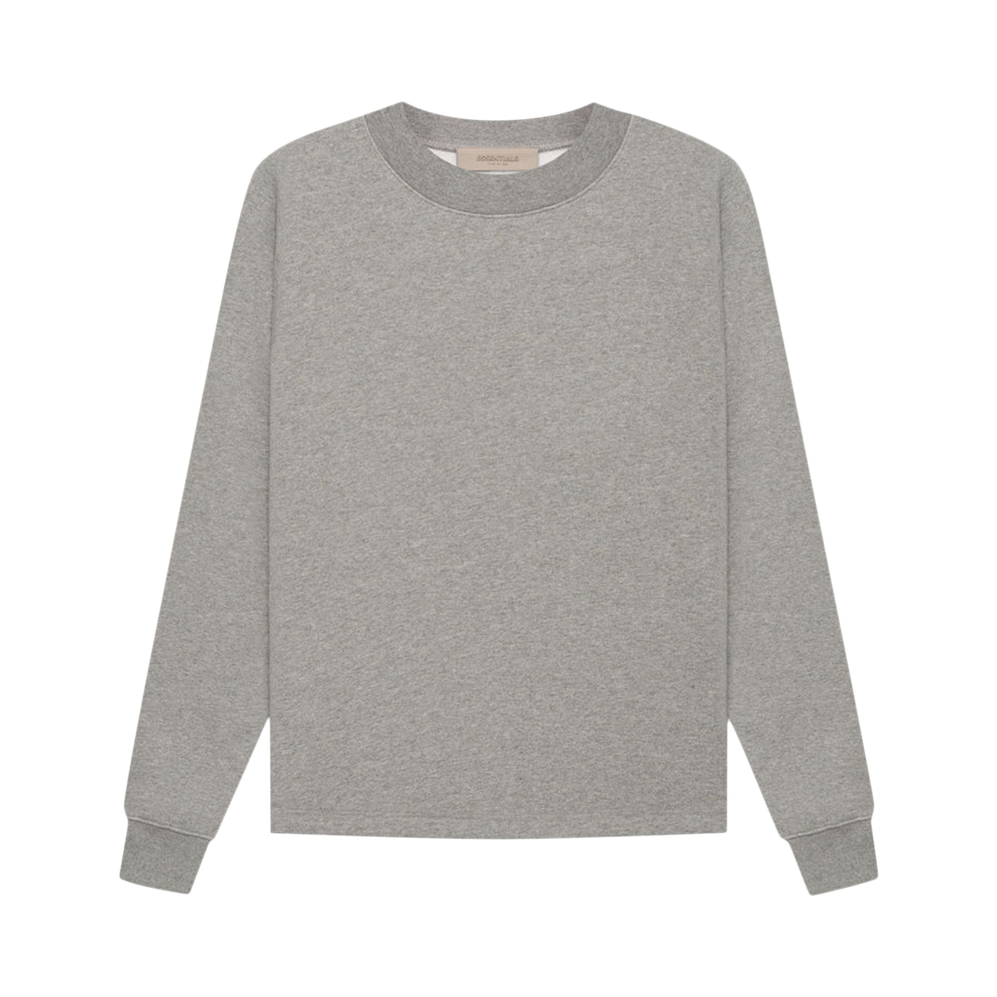 Pre-owned Essentials Fear Of God Relaxed Crewneck 'dark Oatmeal' In Grey