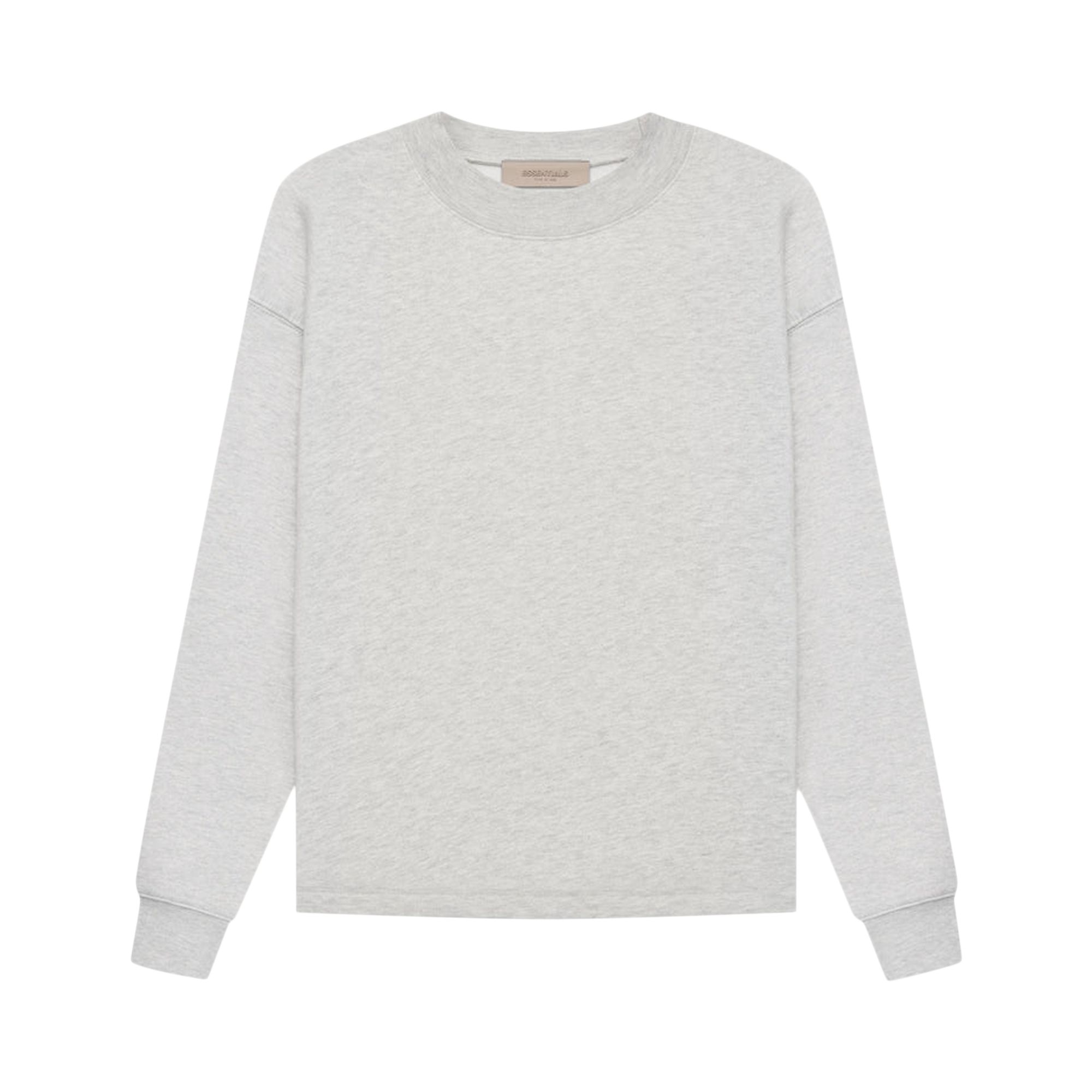 Pre-owned Essentials Fear Of God Relaxed Crewneck 'light Oatmeal' In Grey