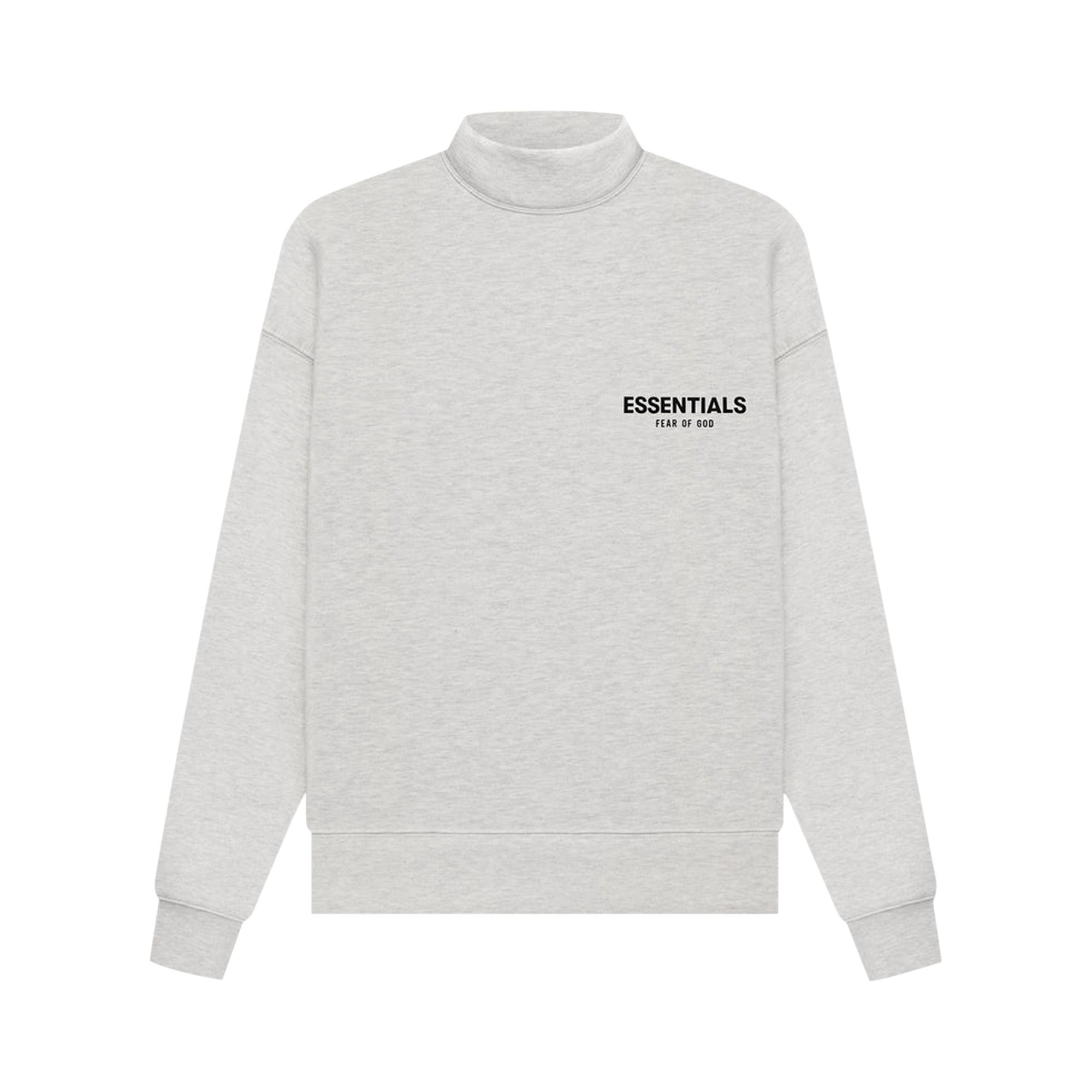 Fear of God Essentials Mockneck 'Light Oatmeal' | Grey | Men's Size M
