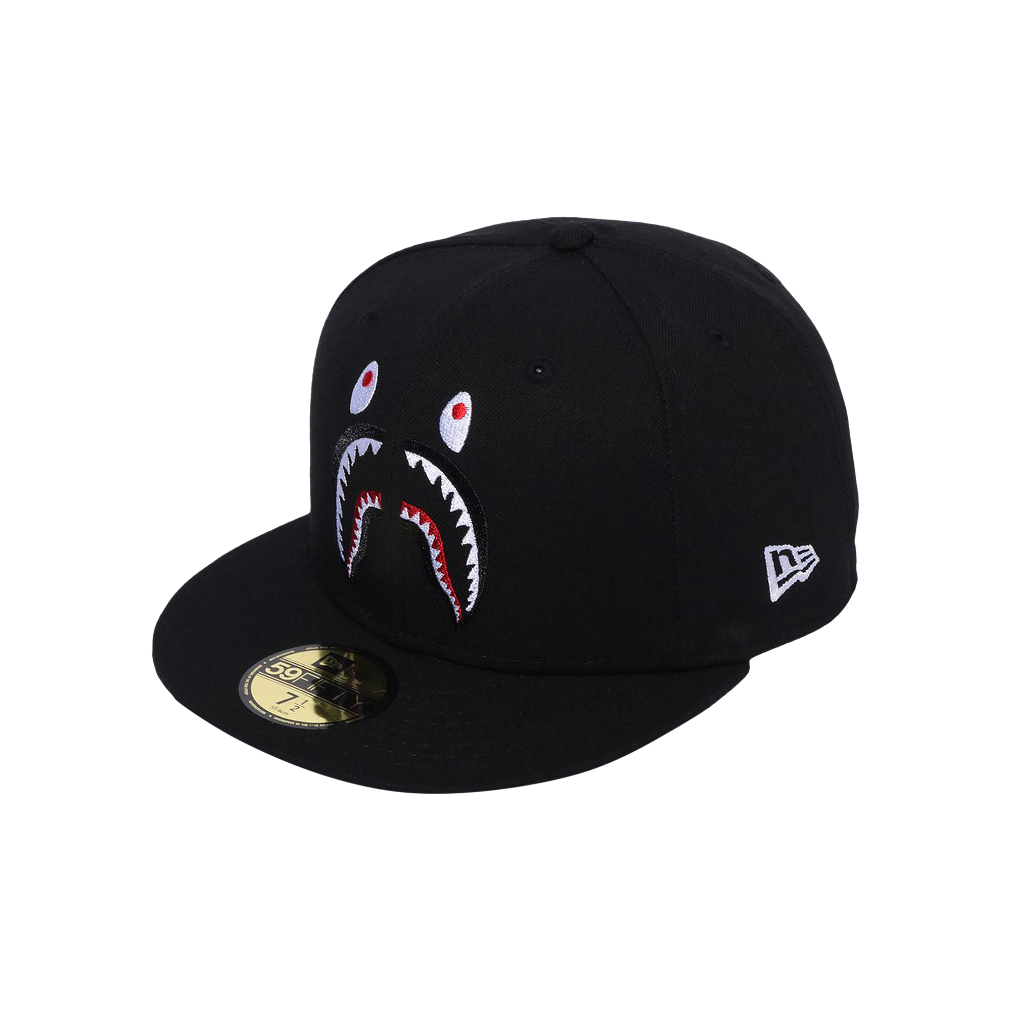 Pre-owned Bape Shark New Era 95fifty Cap 'black'