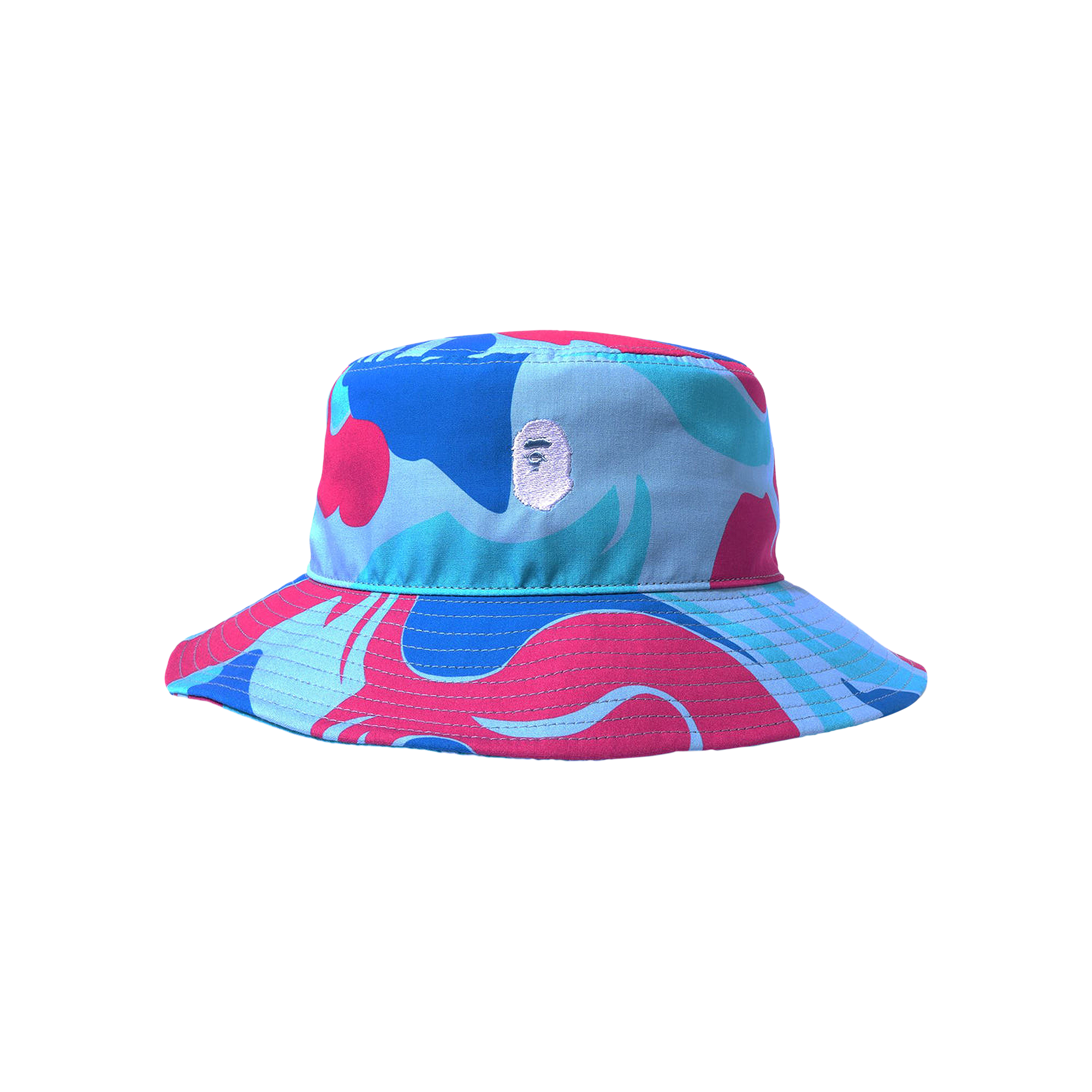 Pre-owned Bape Marble Camo Bucket Hat 'blue'