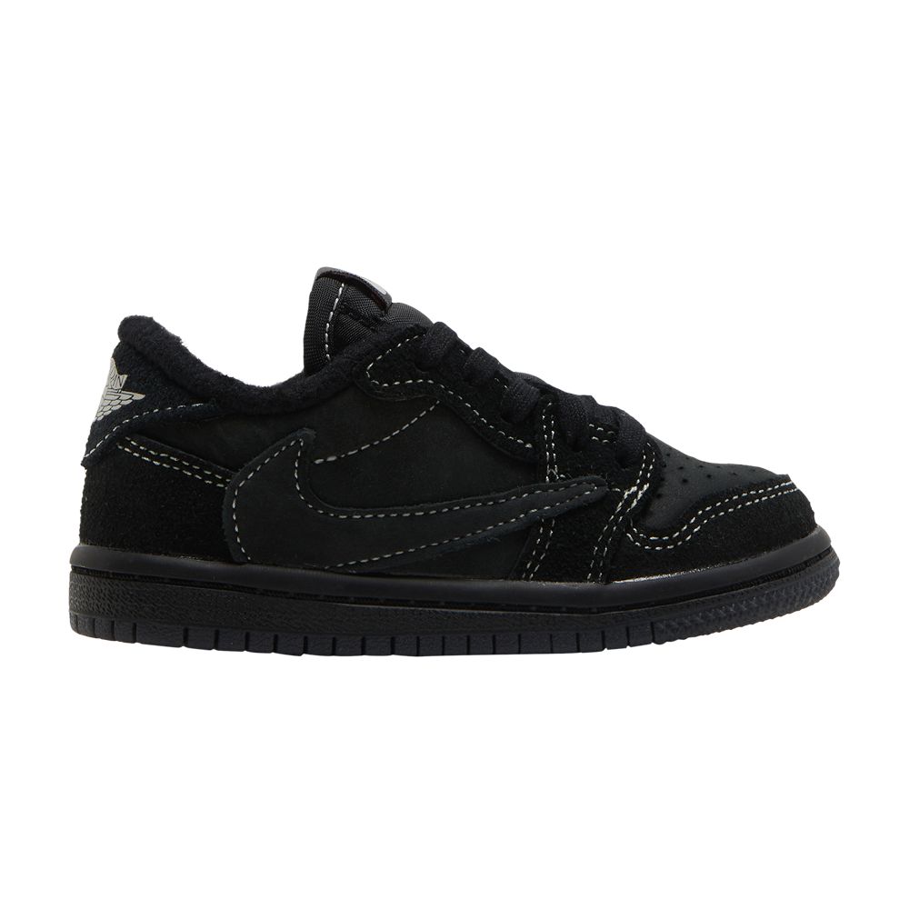 Pre-owned Air Jordan Travis Scott X 1 Retro Low Og Sp Td 'black Phantom' | Infant Size 9