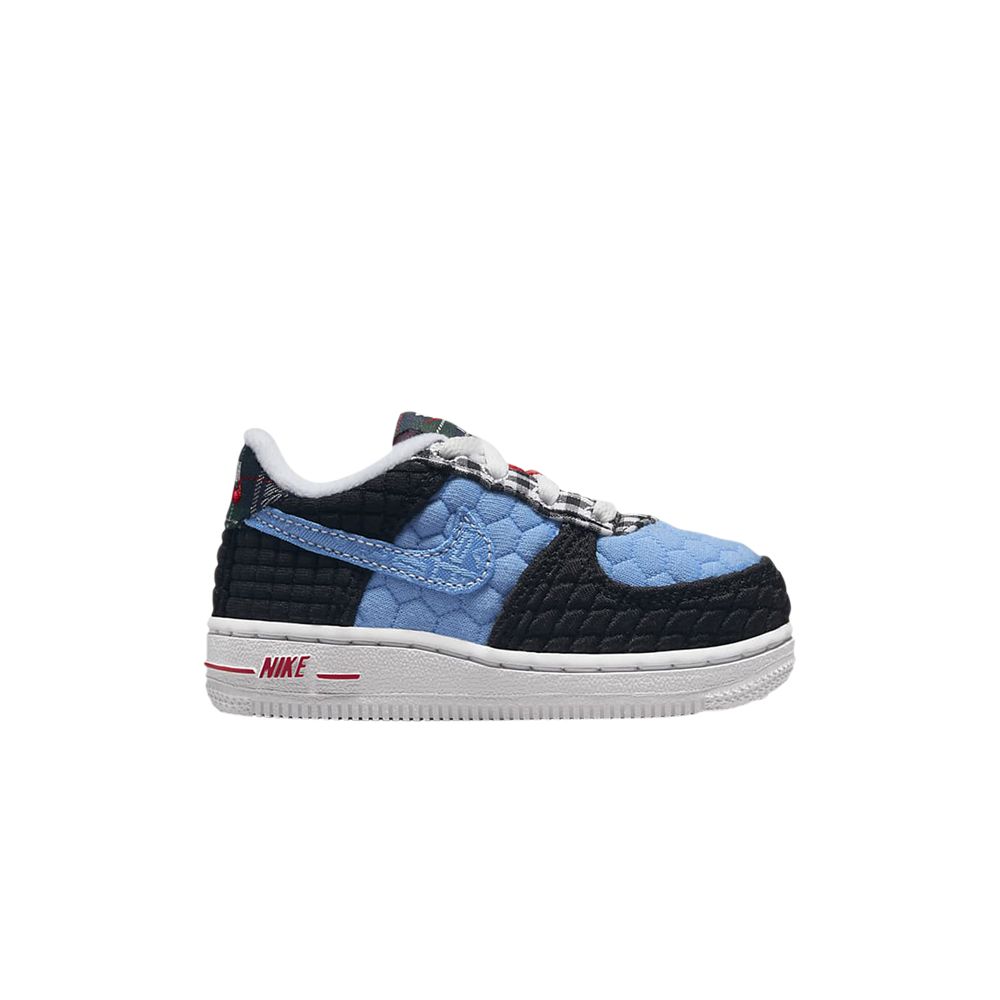 Pre-owned Nike Force 1 Lv8 Td 'multi-material' | Blue | Infant Size 8