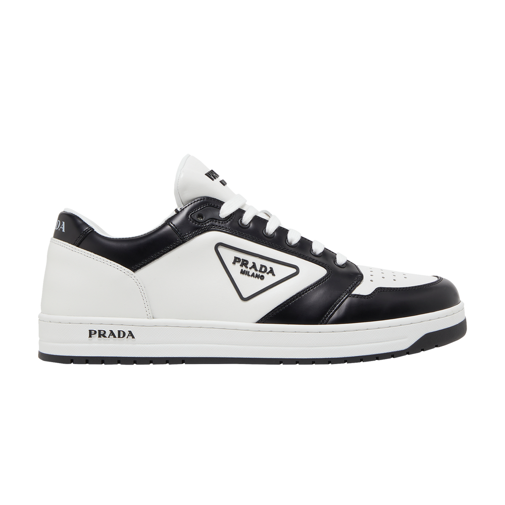 Pre-owned Prada New Avenue Leather Low 'white Black'
