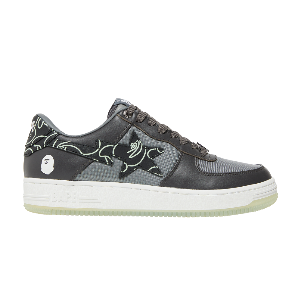 Pre-owned Bape Sta 'text Code Camo - Charcoal' In Black