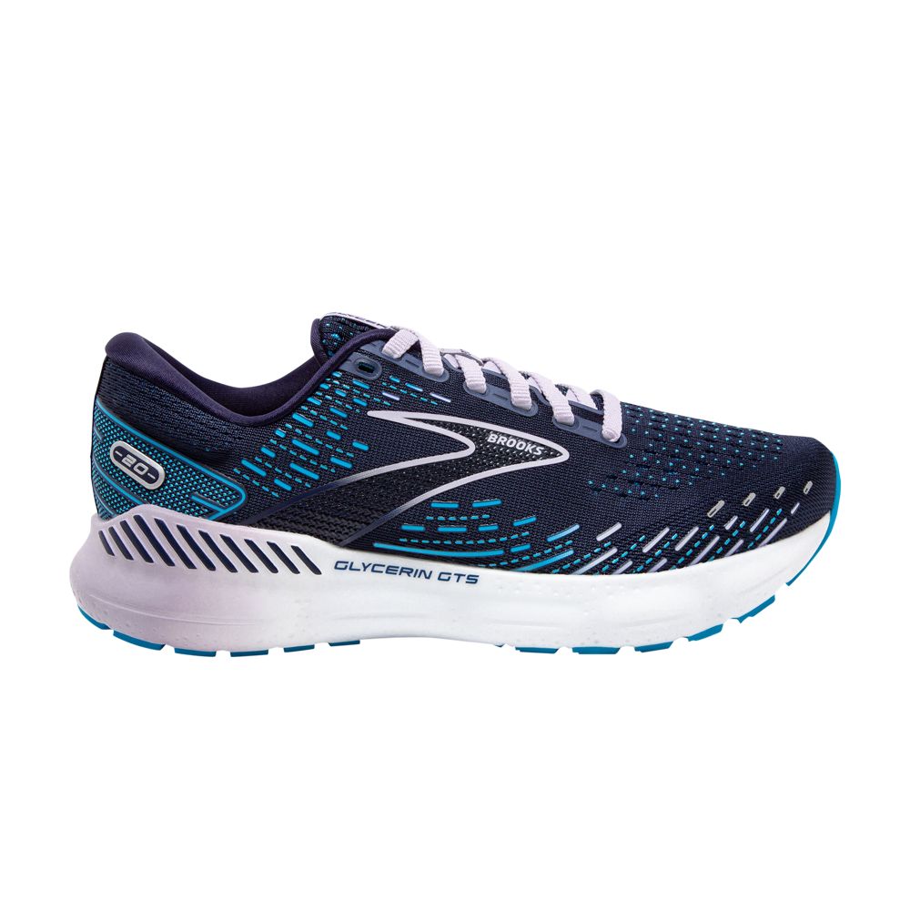 Pre-owned Brooks Wmns Glycerin Gts 20 'peacoat' In Blue