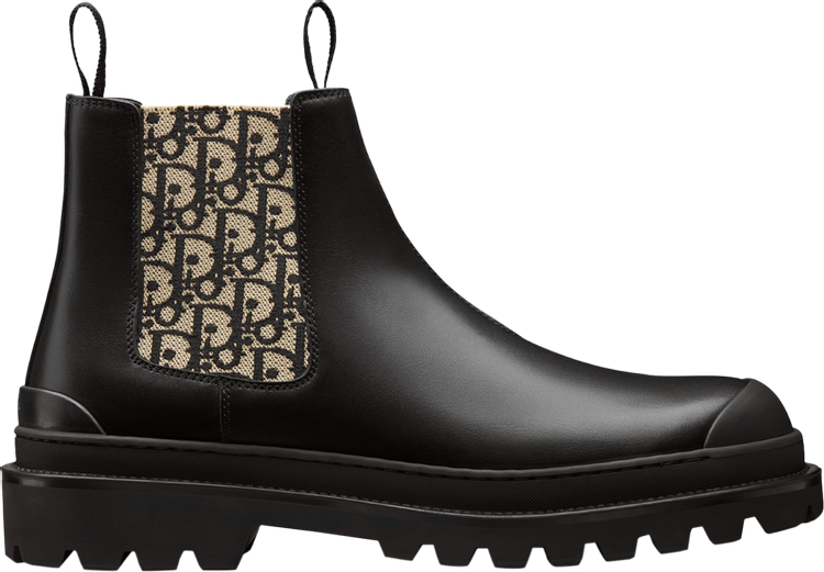 Dior Explorer Chelsea Boot 'Dior Oblique - Black Beige'