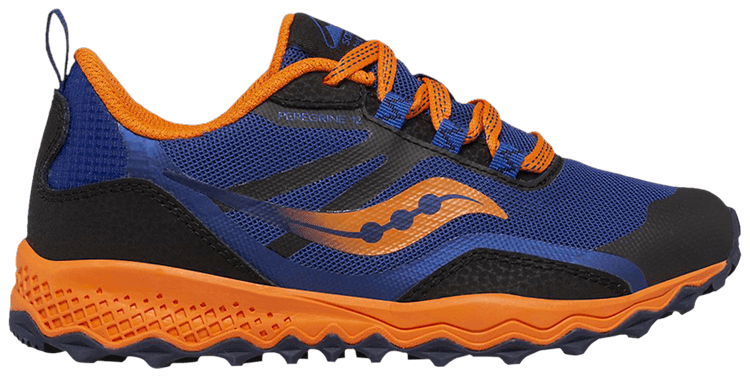 Saucony Peregrine 12 Shield Big Kid Navy Orange