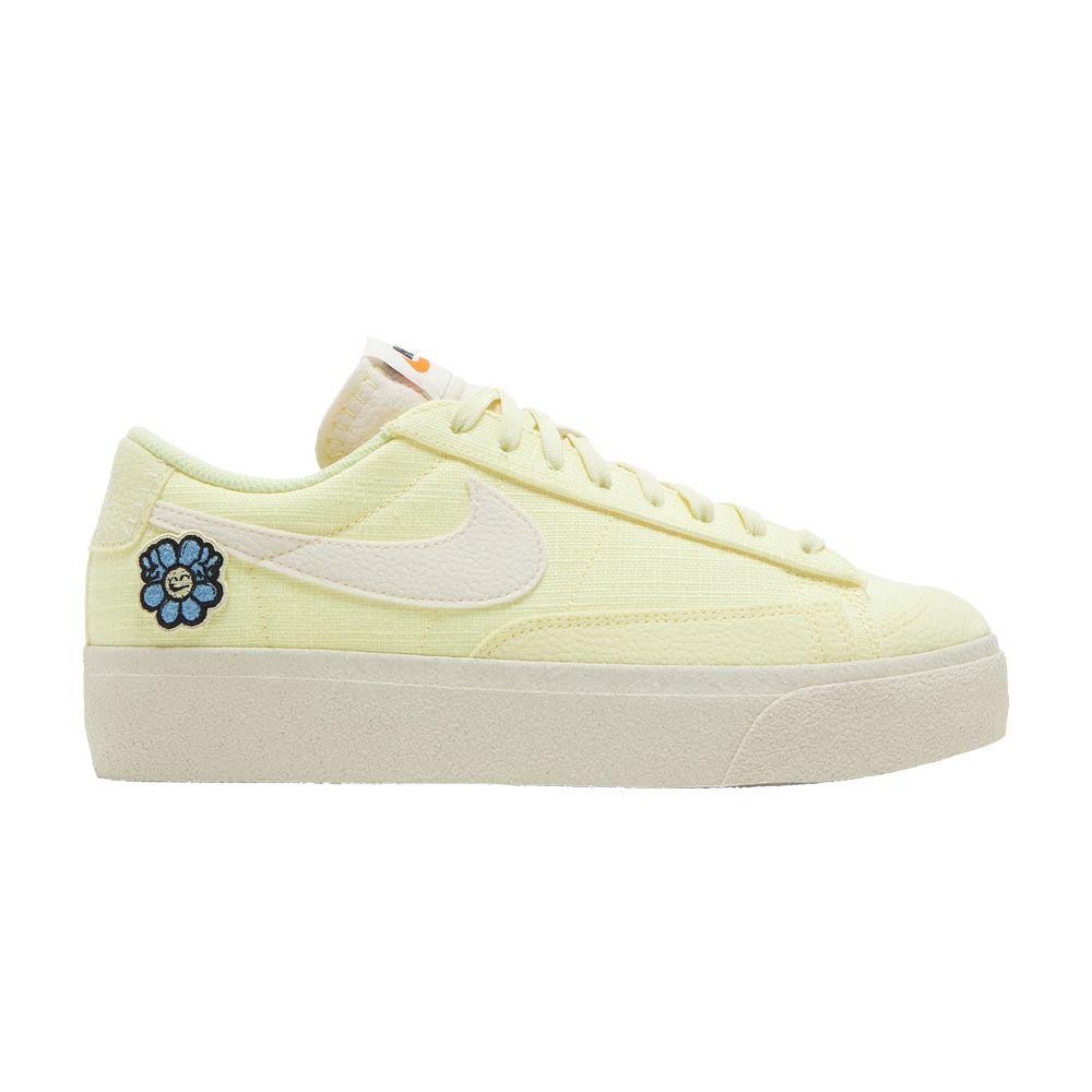 Nike Wmns Blazer Low Platform Next Nature 'Flower Power' | Yellow | Women's Size 10.5