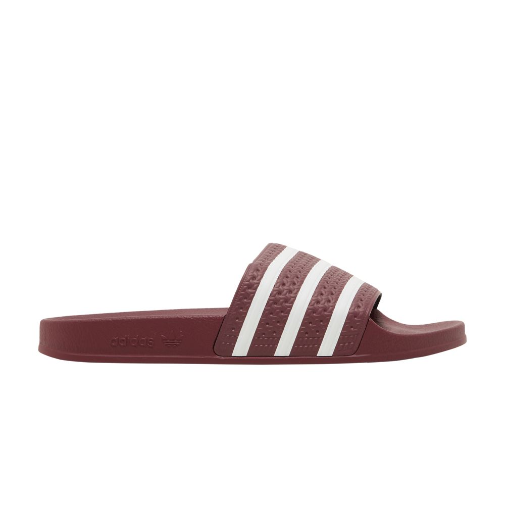 adidas Adilette Slides 'Quiet Crimson' | Red | Men's Size 14