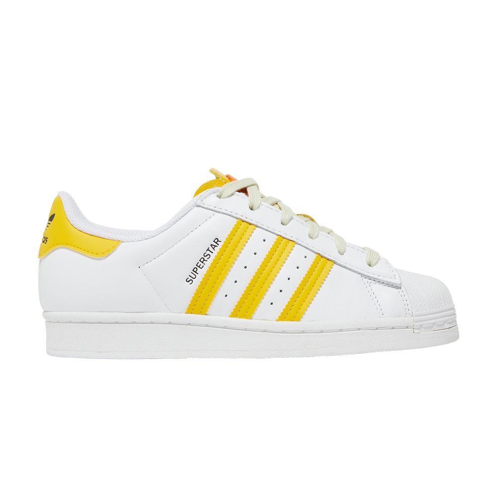 Pre-owned Adidas Originals Wmns Superstar 'white Hazy Yellow'
