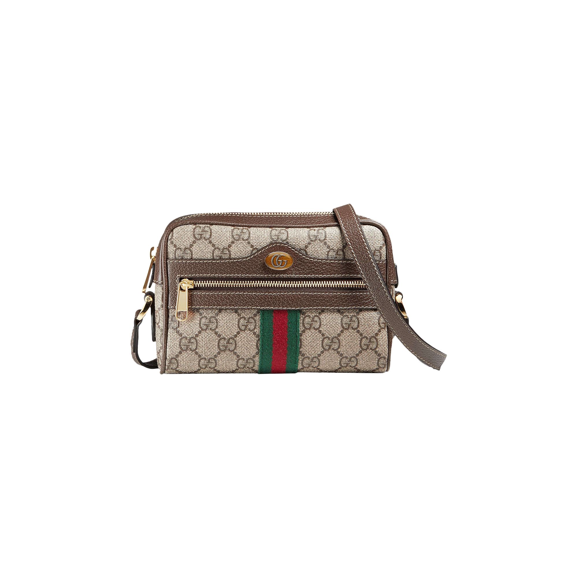 Pre-owned Gucci Ophidia Mini Bag 'gg Supreme' In Tan