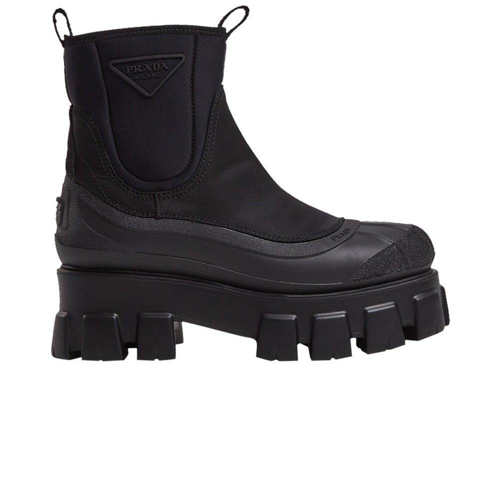 Pre-owned Prada Wmns Monolith Duck Boot 'black'
