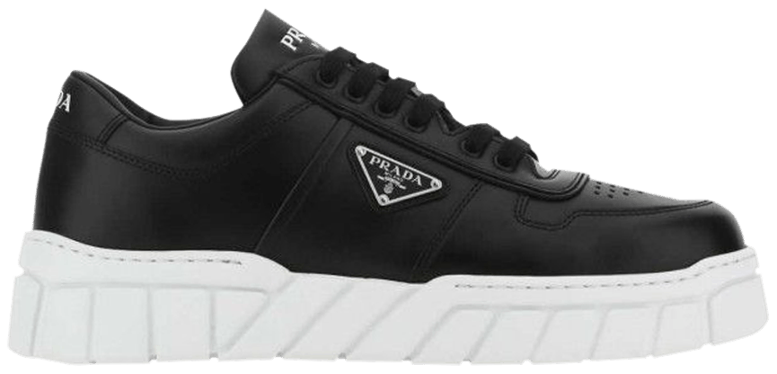 Buy Prada Leather Sneakers 'Black' 2EE378 3LJ6 F0632 GOAT