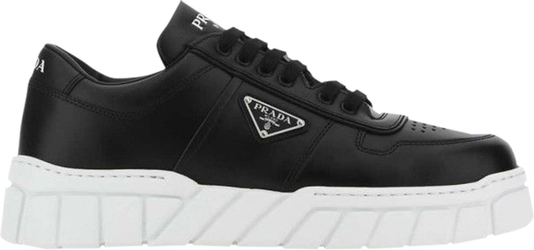 Prada Leather Sneakers 'Black'