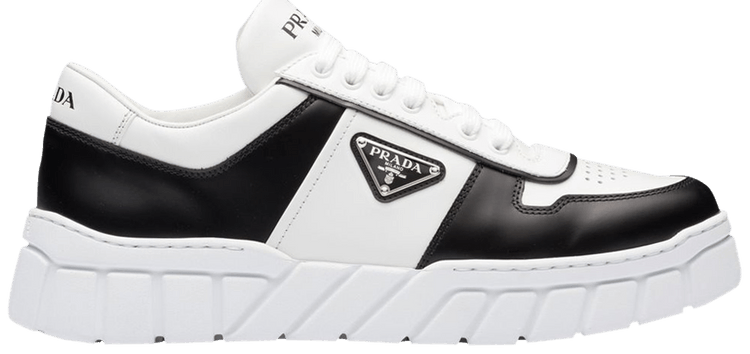 スニーカー Prada Sneakers Buy Prada Leather Sneakers 'White Black' - 2EE378 3LJ6 F0964