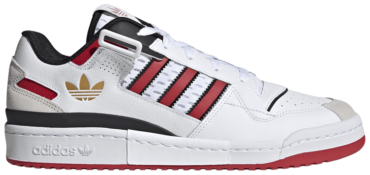Adidas Forum Exhibit Low White Scarlet