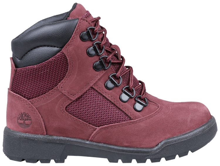 Timberland 6 Inch Field Boot Youth Burgundy