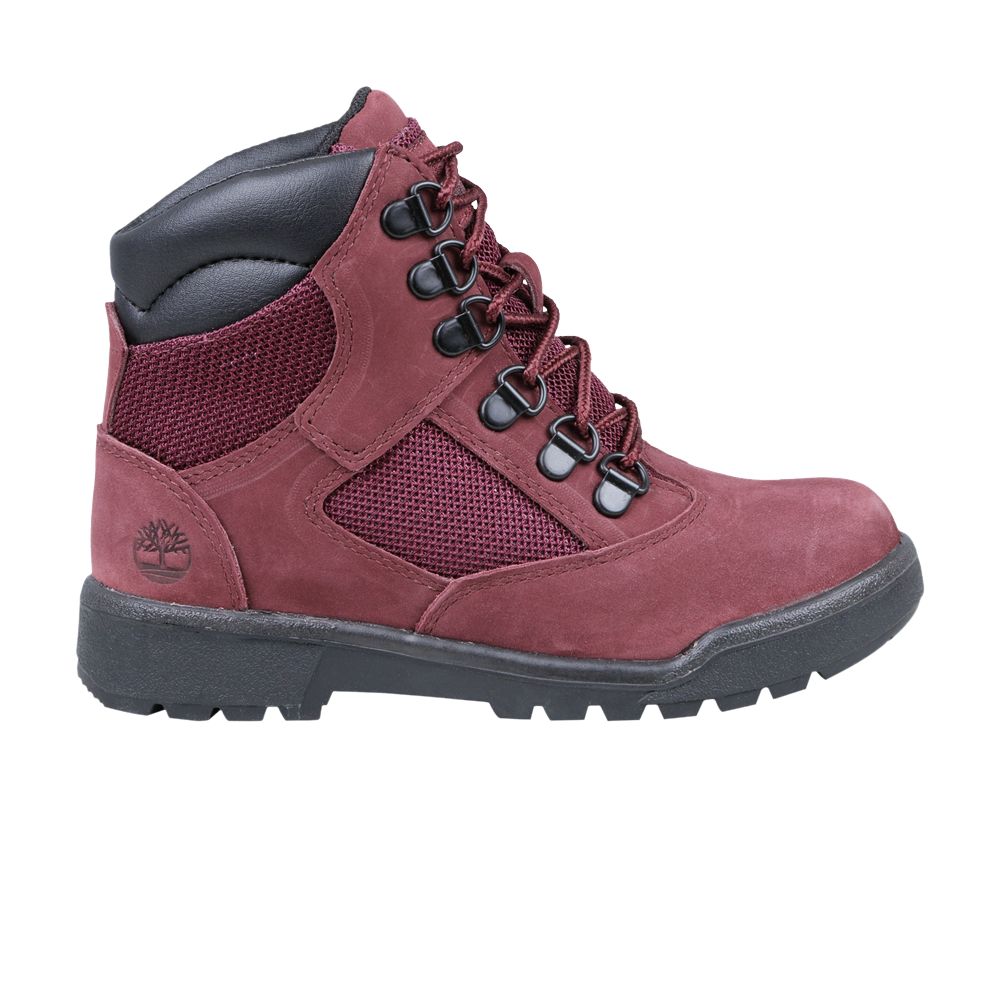 Timberland 6 Inch Field Boot Youth 'Burgundy' | Red | Kid's Size 3 - TB0A1ATO-639