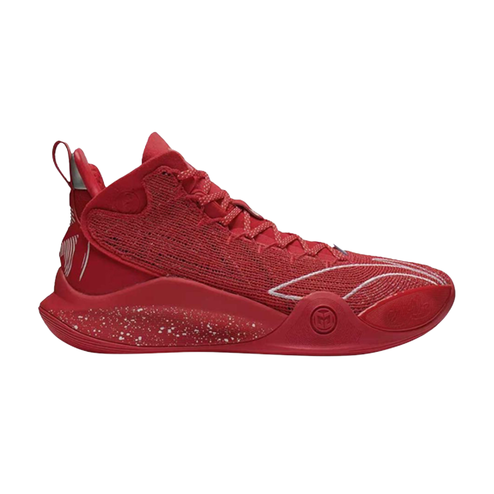 Pre-owned Li-ning Cj-1 Mid 'play Off' In Red