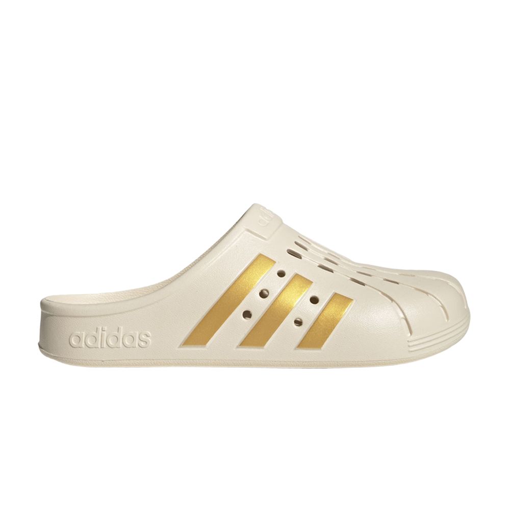 adidas Adilette Clog 'Wonder White Gold Metallic' | Cream | Men's Size 9