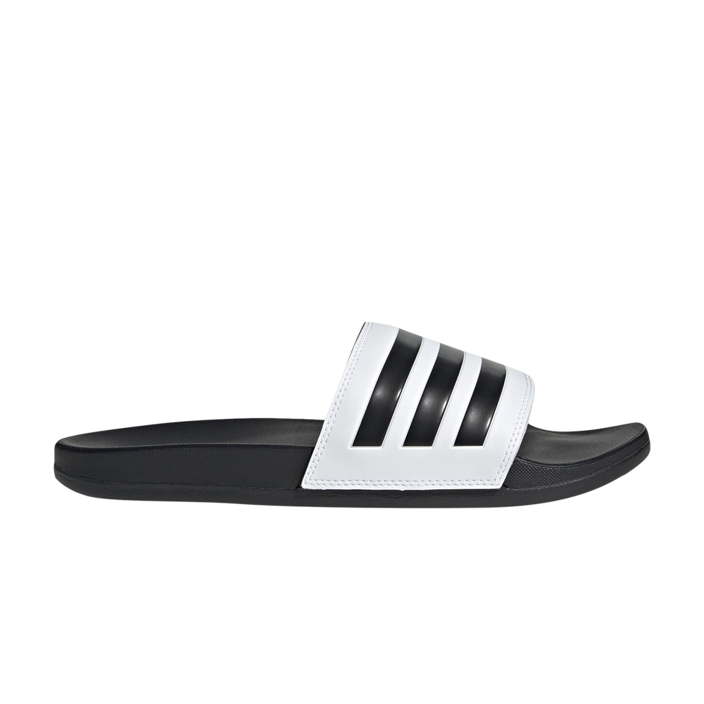 Pre-owned Adidas Originals Adilette Comfort Slide 'white Black'