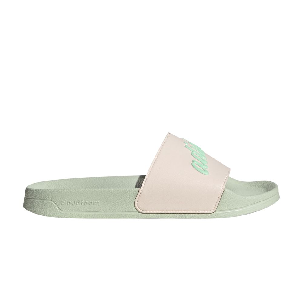 Pre-owned Adidas Originals Wmns Adilette Shower Slide 'wonder Quartz Linen Green'